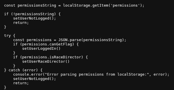 JavaScript about permissions